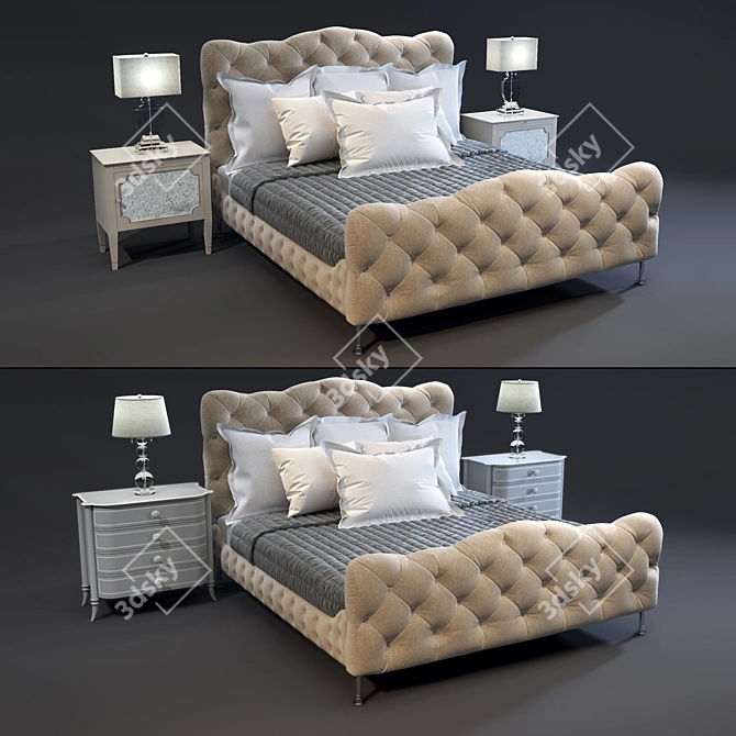 Caracole Classic Bedroom Set 3D model image 1