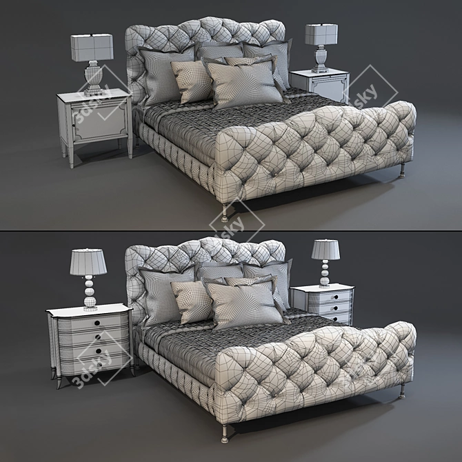 Caracole Classic Bedroom Set 3D model image 2