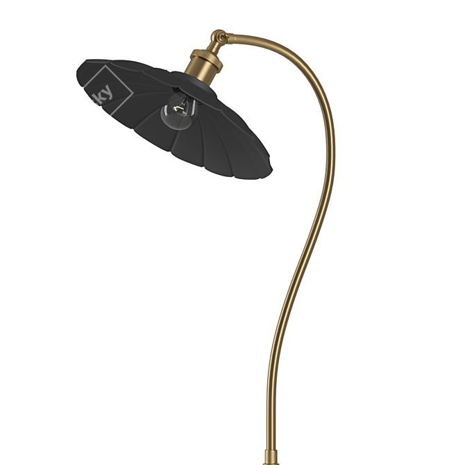 Stylish London Floor Lamp 3D model image 2