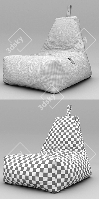 Cozy Comfort Indoor BBAG 3D model image 3