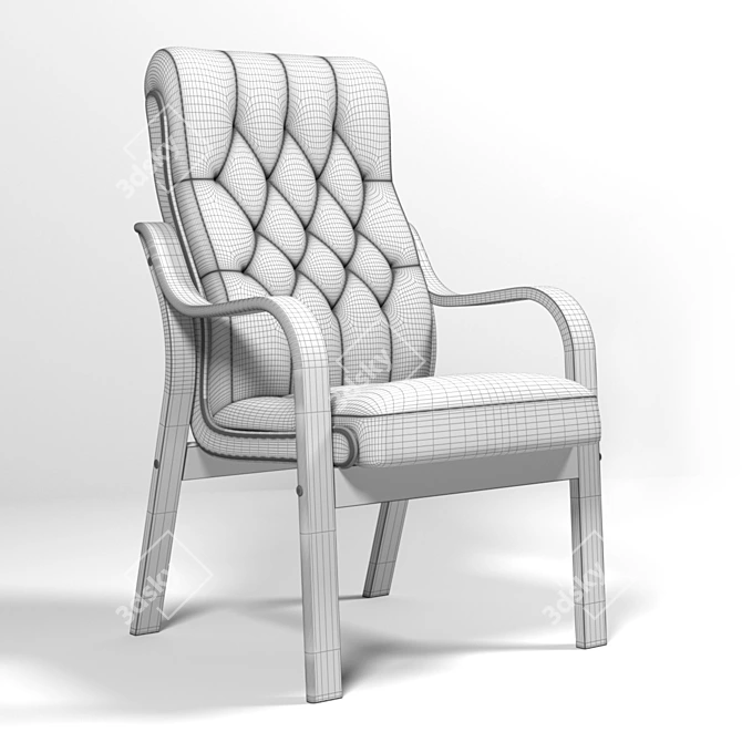 Botticelli Directoria Chair: Stylish and Comfortable 3D model image 2