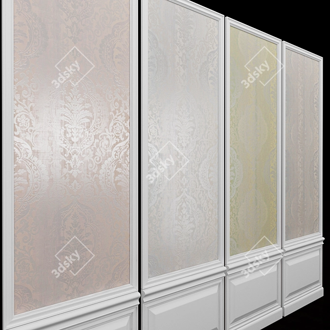 Seabrook Fairfield-4: USA-made Acrylic Coated Wallpaper 3D model image 2