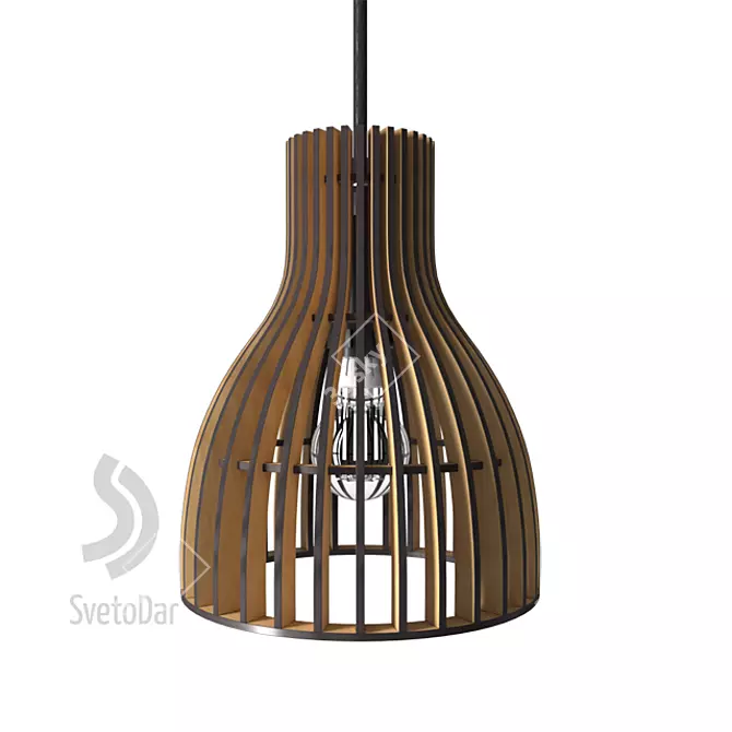 Elegant Selena Ethnic Chandelier 3D model image 1