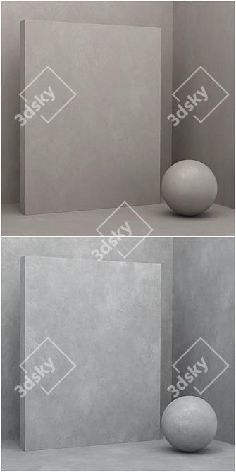 Seamless Stone & Plaster Materials - Set of 20 3D model image 3