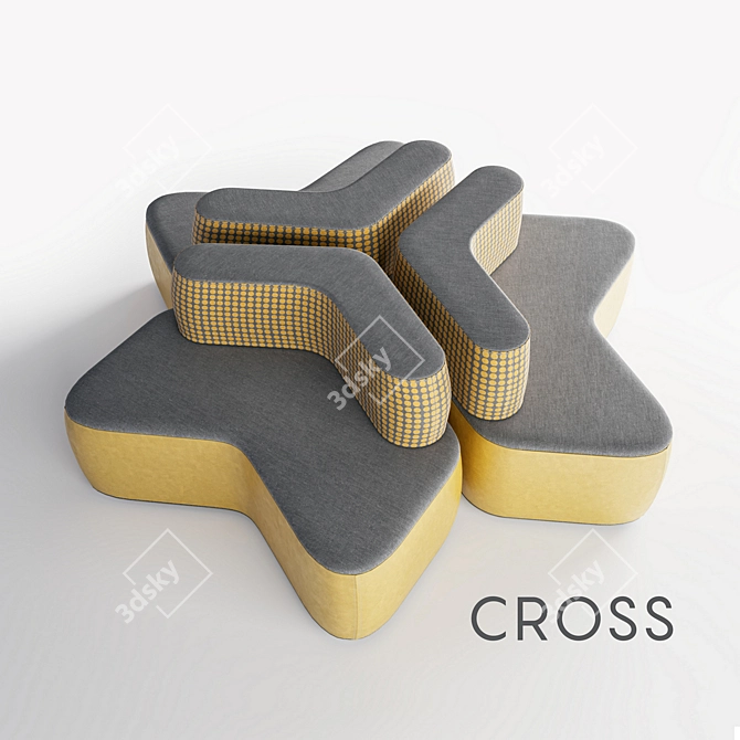 Modular CROSS Sofa by Diemme 3D model image 1