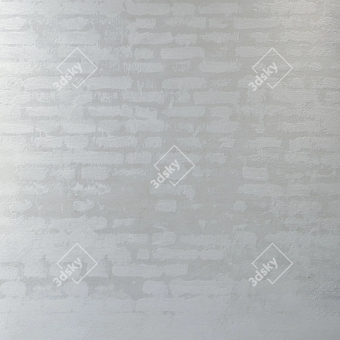 BrickBliss Plastered Wall Texture 3D model image 3