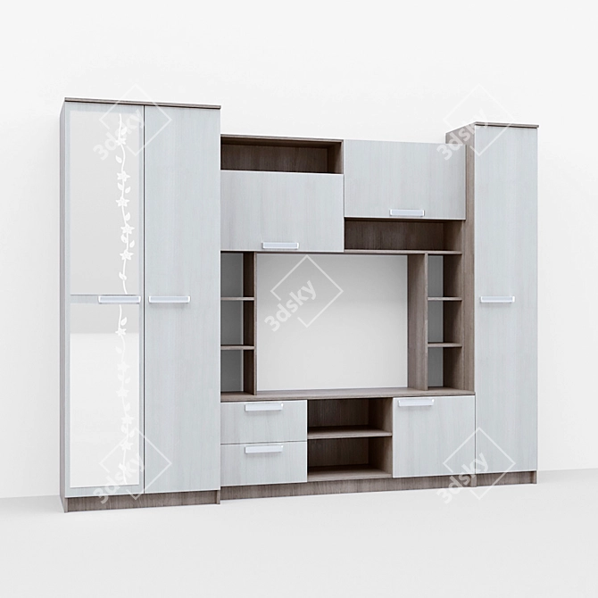 Title: Sleek PBR Cupboard 3D model image 1