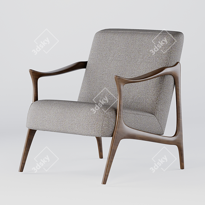 Sleek and Stylish Cervo Chair 3D model image 1