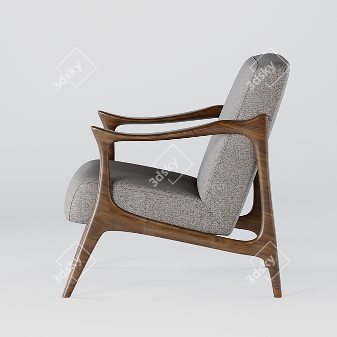 Sleek and Stylish Cervo Chair 3D model image 2