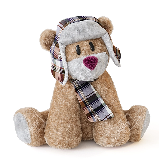 Cuddly Teddy Bear for Sweet Dreams 3D model image 1