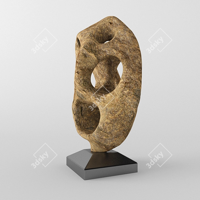 3D Scanned Stone Sculpture 3D model image 2