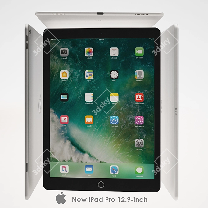 Apple iPad Pro 12.9 3D model image 1