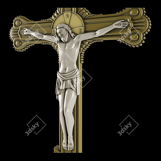 Crucified Christ: Raspya 3D model image 1