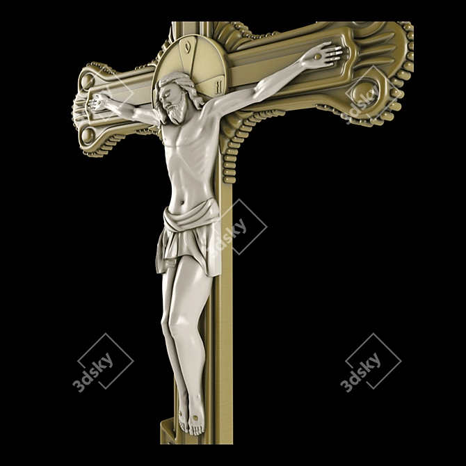 Crucified Christ: Raspya 3D model image 3