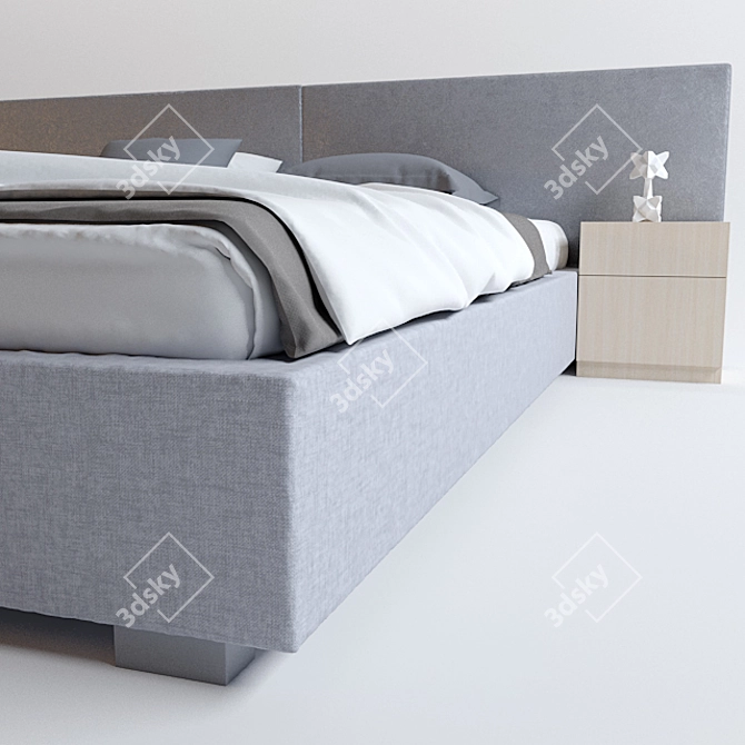 Cozy Dream Fitted Bed 3D model image 3