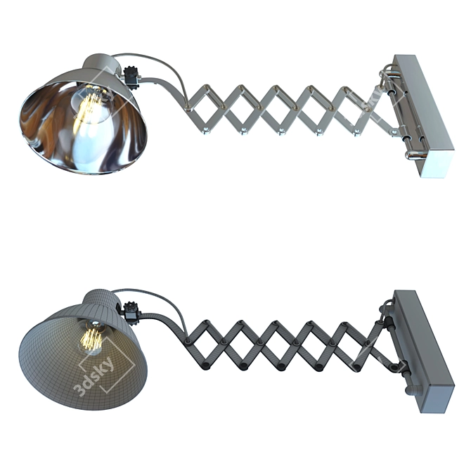 Elegant Wall Lamp Petra 3D model image 3