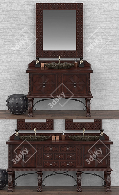 Handcrafted JMF Balmoral Vanities 3D model image 2