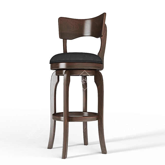 Laura Barstool: Elegant Seating Solution 3D model image 1