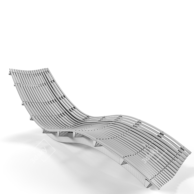 Relax in Style: Unopiu Swing Sun Lounger 3D model image 2