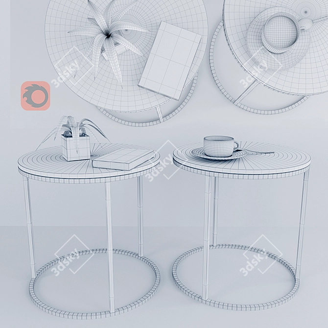 Oslo Round Coffee Table 3D model image 2