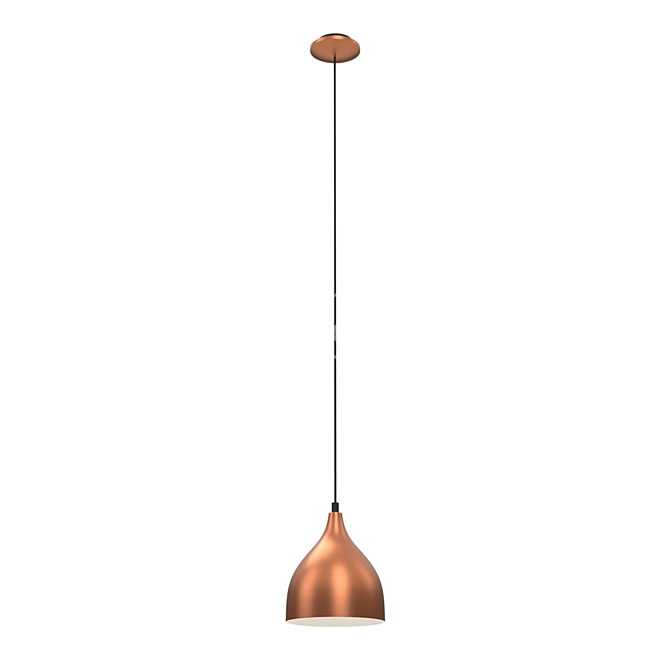 Copper Coretto Suspension Pendant 3D model image 1