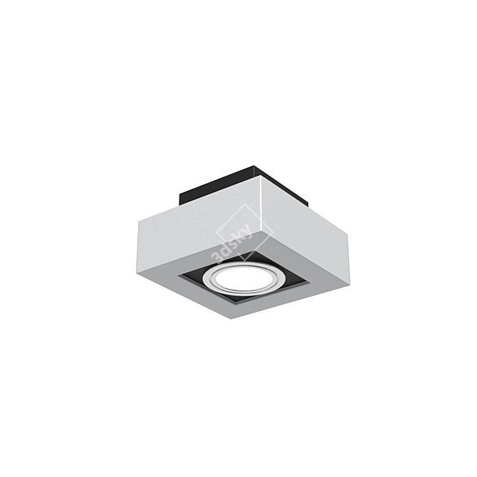 Modern LED Surface Mount Light 3D model image 1