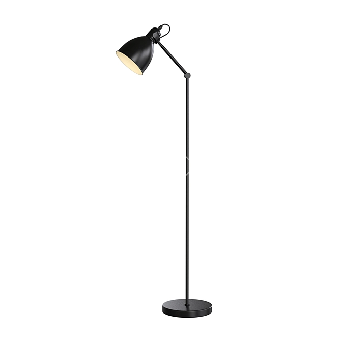 Elegant Priddy Floor Lamp 3D model image 1