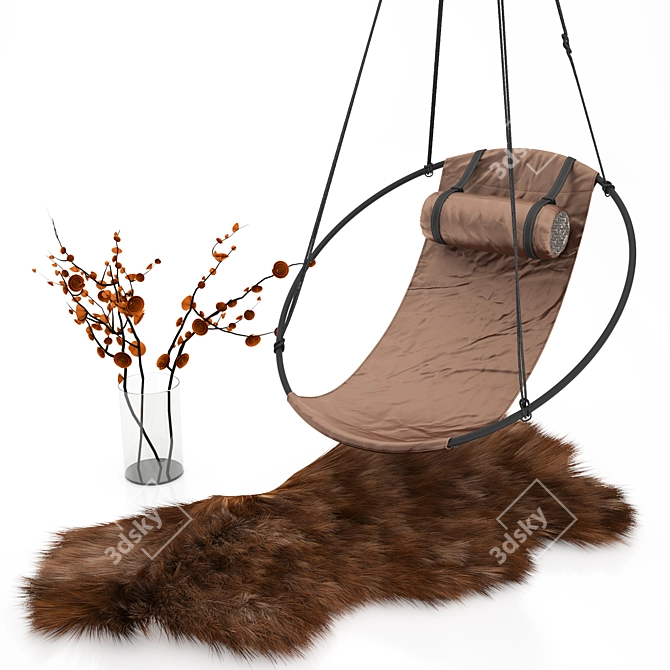 Studio Stirling Sling Hanging Chair 3D model image 1