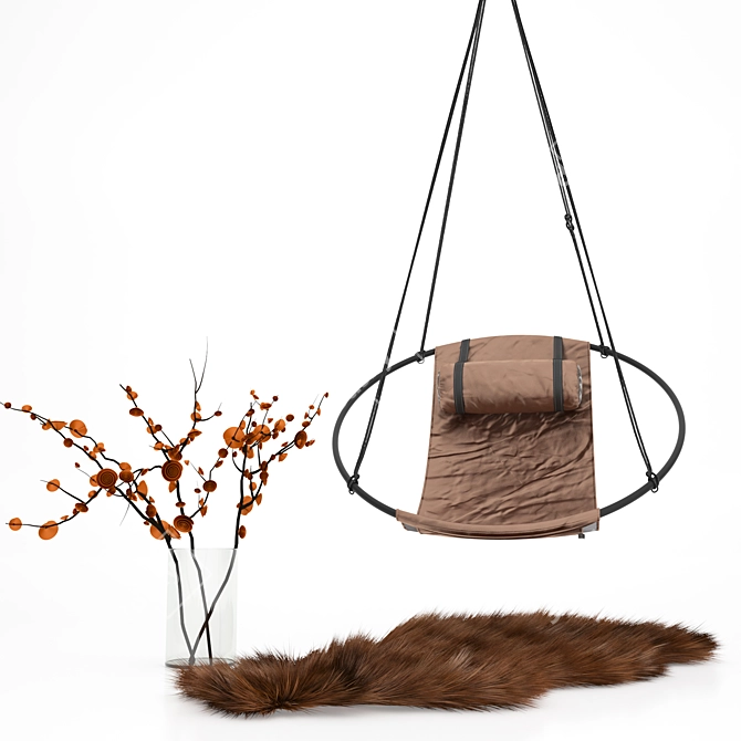 Studio Stirling Sling Hanging Chair 3D model image 2