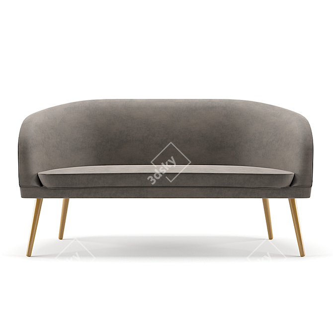 Contemporary Corona Couch: Stylish and Versatile 3D model image 1