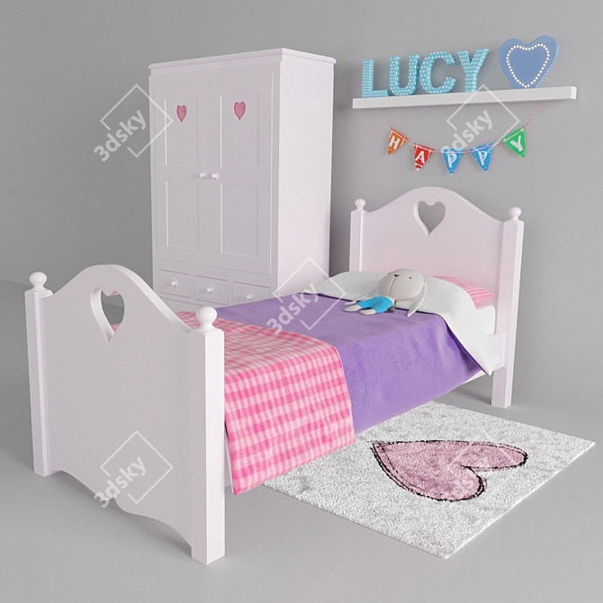 Looby Lou Kids Furniture Set 3D model image 1