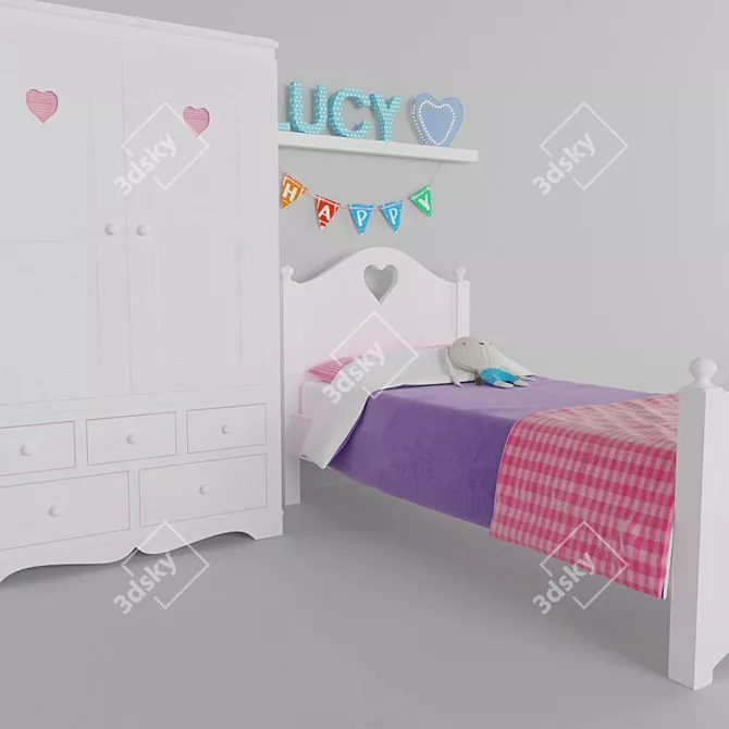 Looby Lou Kids Furniture Set 3D model image 2