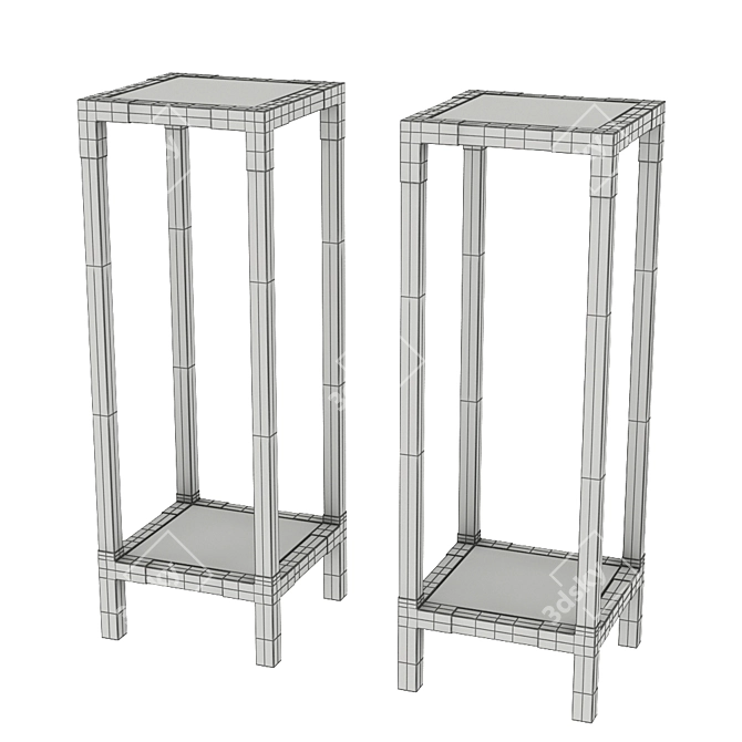 EICHHOLTZ Column Royalton - Modern Acrylic Coffee Table 3D model image 2