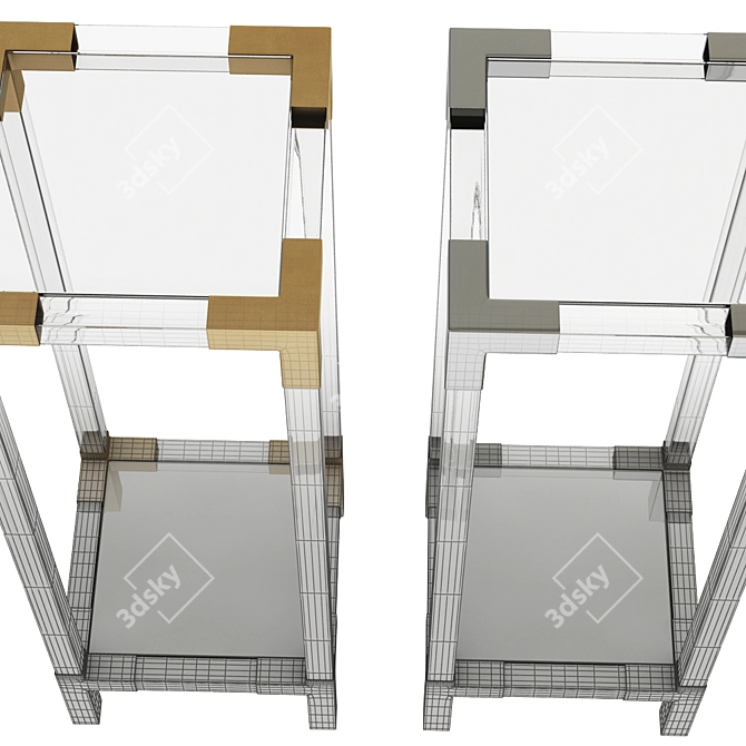 EICHHOLTZ Column Royalton - Modern Acrylic Coffee Table 3D model image 3