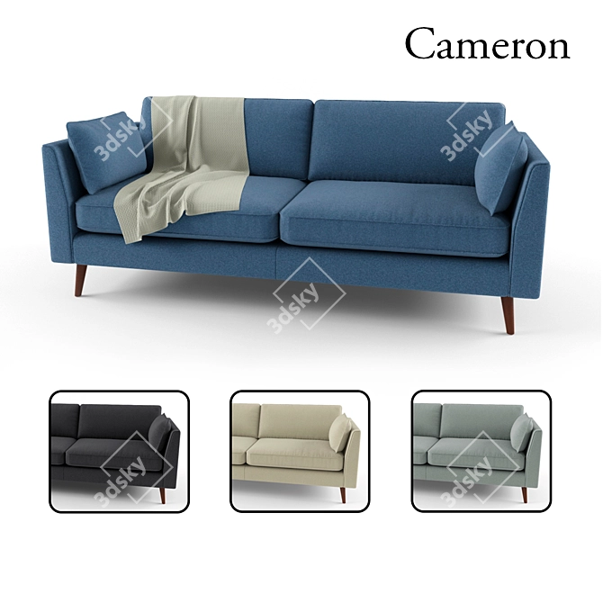 Comfy Cameron Sofa - Modern Design 3D model image 1