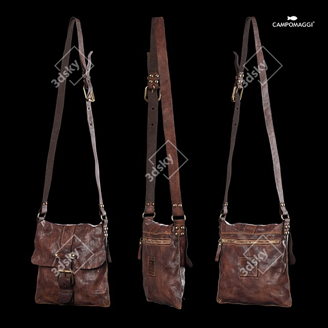 Vintage-inspired Campomaggi Lavata Bag 3D model image 6