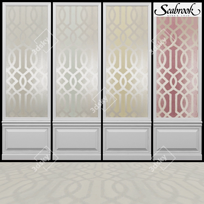 Seabrook Giacomo-1 Wallpaper: Elegant and Striking Design. 3D model image 1