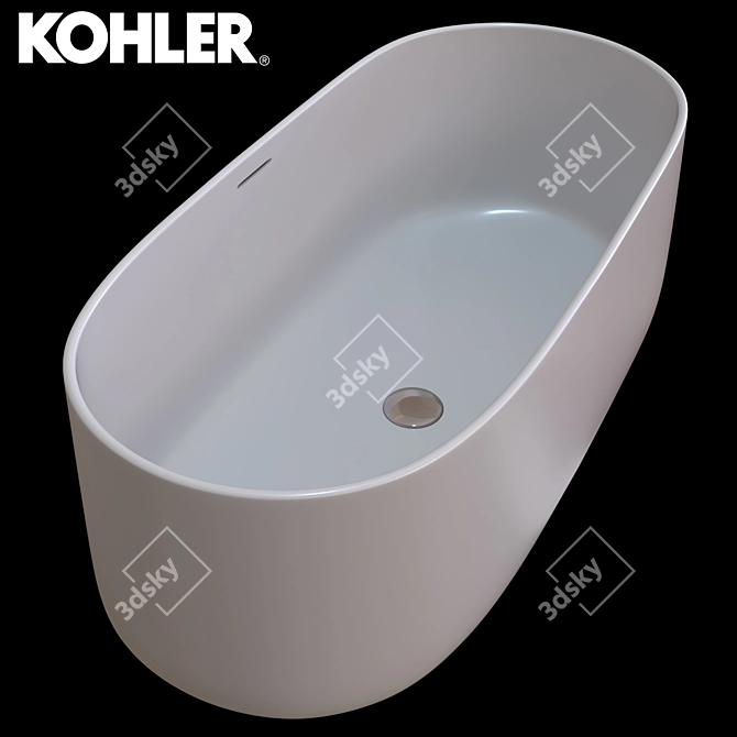 Modern Elegance: Ceric Freestanding Bath 3D model image 2