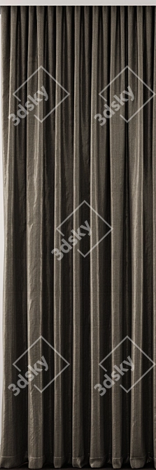 Exquisite Curtain Model - 3ds max & OBJ Archive 3D model image 3