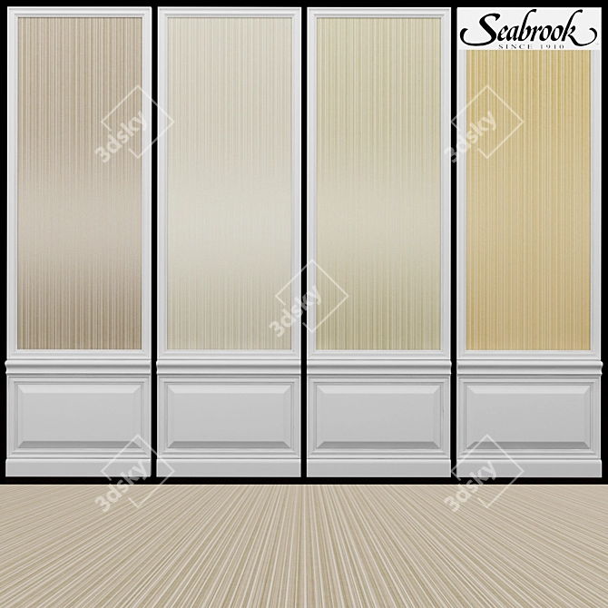 Seabrook Giacomo-6 Acrylic Coated Wallpaper 3D model image 1