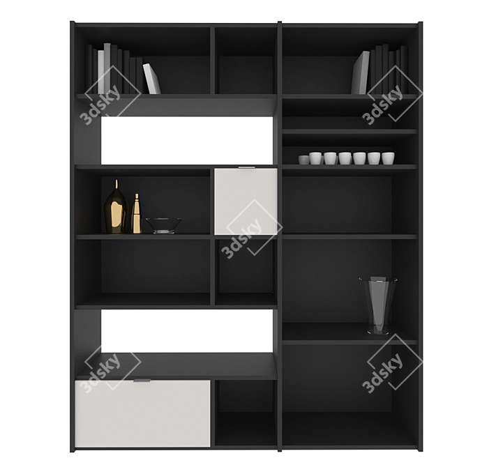 Sleek Storage Solution: BoConcept Copenhagen 3D model image 1