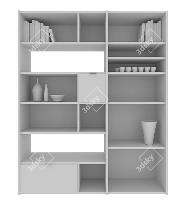 Sleek Storage Solution: BoConcept Copenhagen 3D model image 2