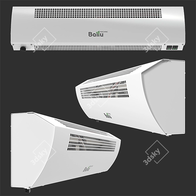 Efficient Thermal Curtain: Ballu BHC-CE-3T 3D model image 1