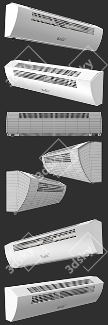 Efficient Thermal Curtain: Ballu BHC-CE-3T 3D model image 2