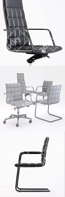 Elegant Vega S Chair - Manager's Choice 3D model image 3