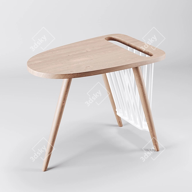 HAKA Coffee Table: Minimalist Elegance 3D model image 1