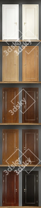 Modern Interior Door #020 3D model image 3