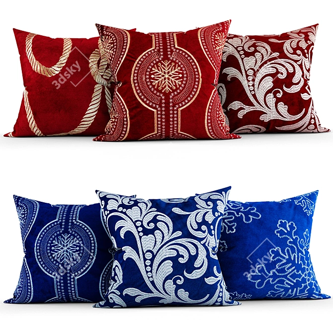 Elegant Home Accent: Decorative Pillows 3D model image 1