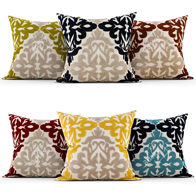 Stylish Cushions for Chic Home 3D model image 1