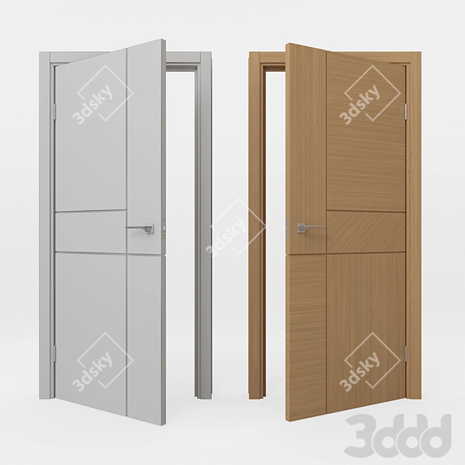 Grand Wood Sandra Collection - Modern Interior Doors 3D model image 2